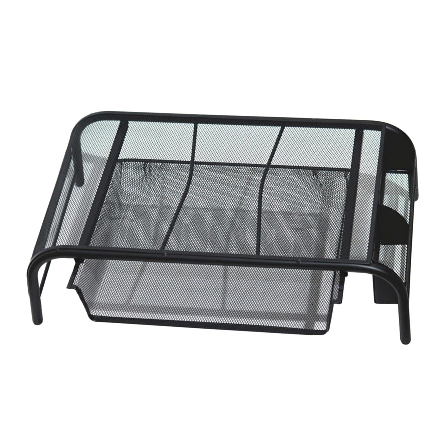 Monitor Stand Riser with Drawer Metal Mesh for Computer Office Notebook
