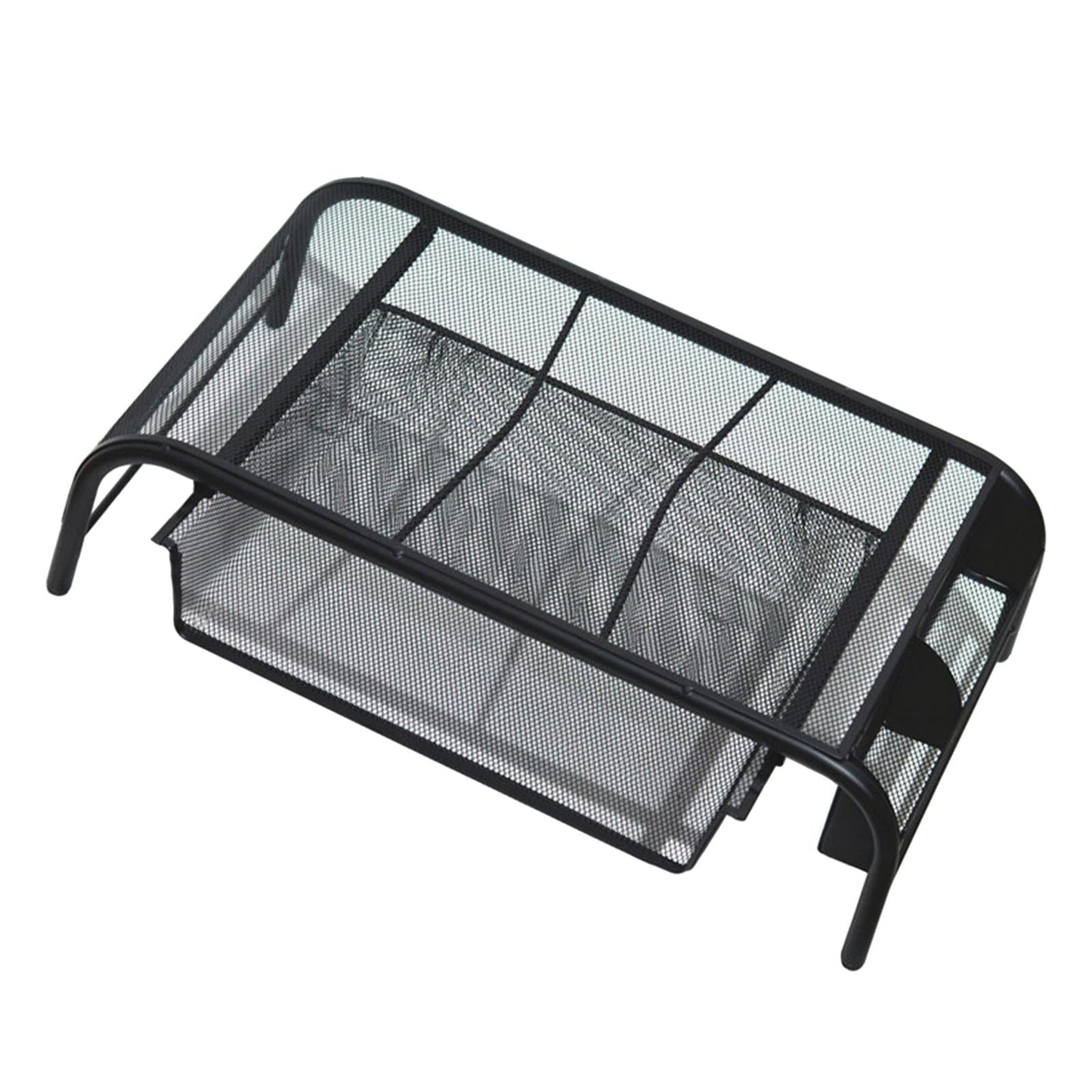 Monitor Stand Riser with Drawer Metal Mesh for Computer Office Notebook