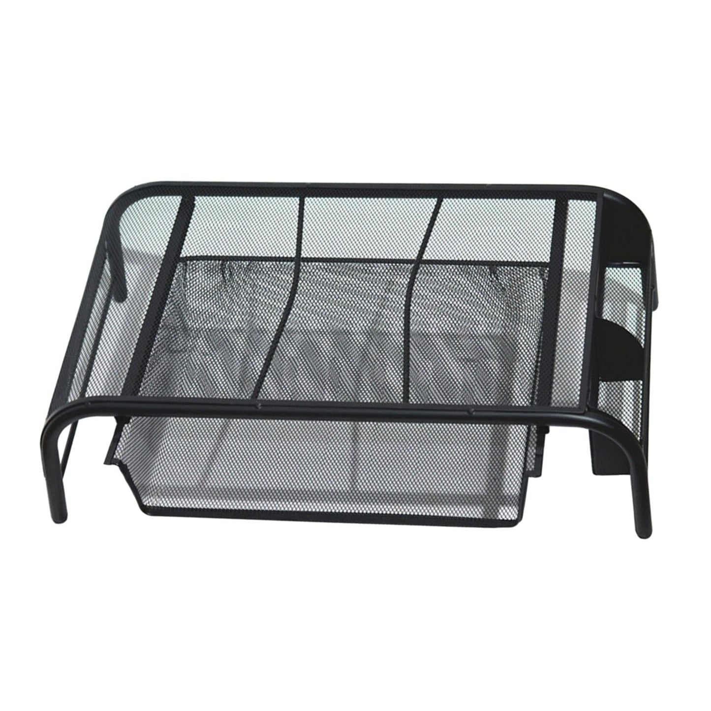 Monitor Stand Riser with Drawer Metal Mesh for Computer Office Notebook