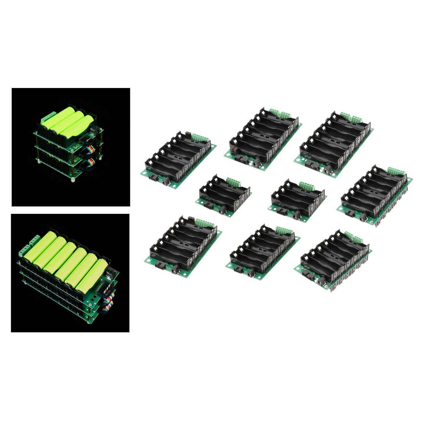 12V 3S Power Wall 18650 Battery Pack BMS Battery Holder 6s Single side