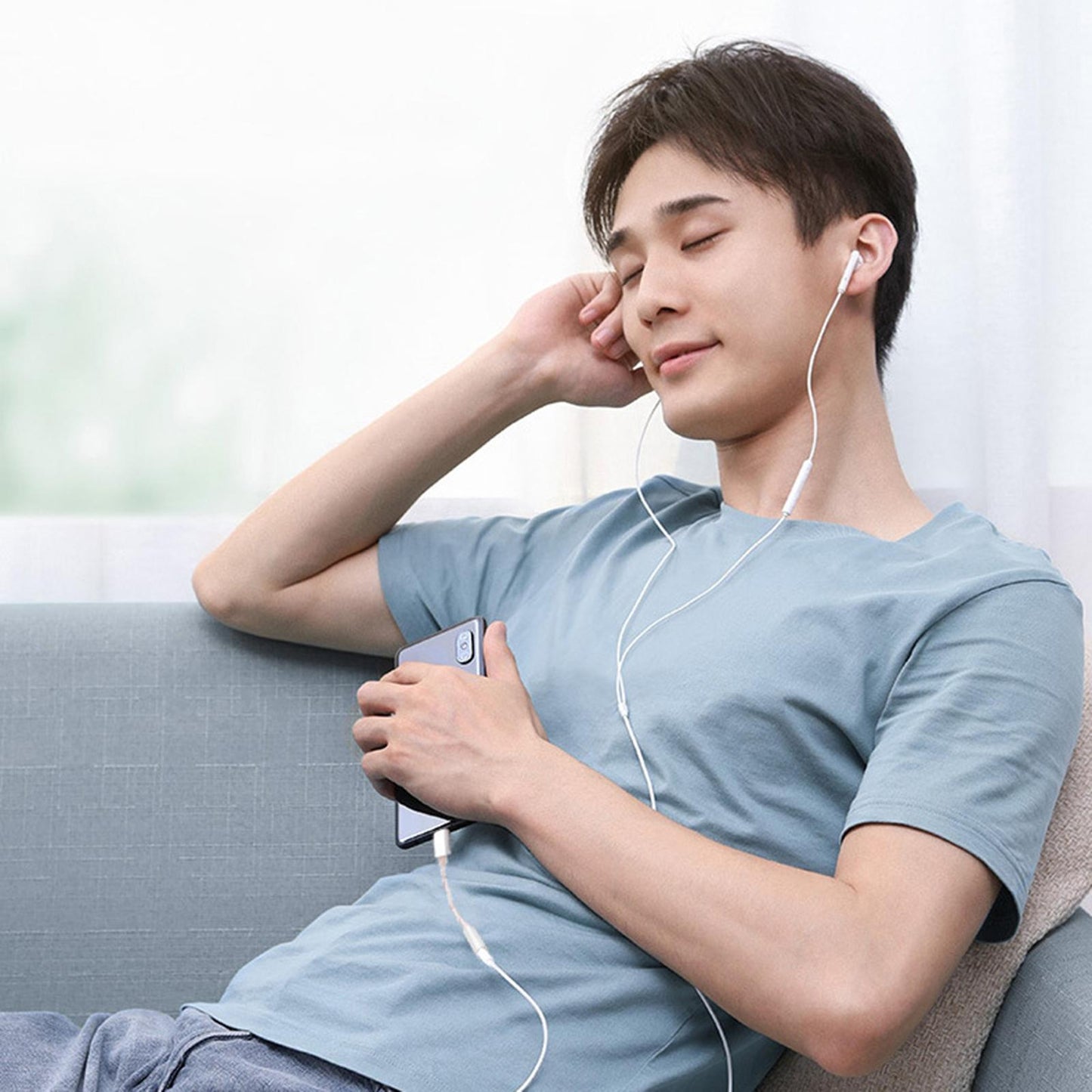 Type C to 3.5mm Audio Adapter Headphone Jack Connector for Cellphones Silver