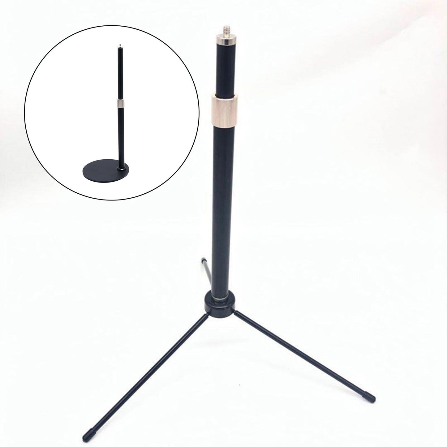 Portable Fill Light Stand Adjustable Lighting for Video Ring Light 24cm-39cm