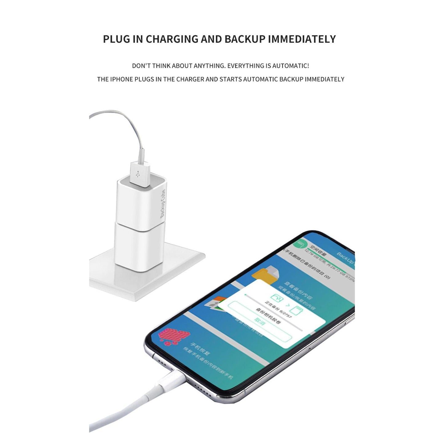 Automatic Backup Device Protable Card Reader Lightweight for iOS System