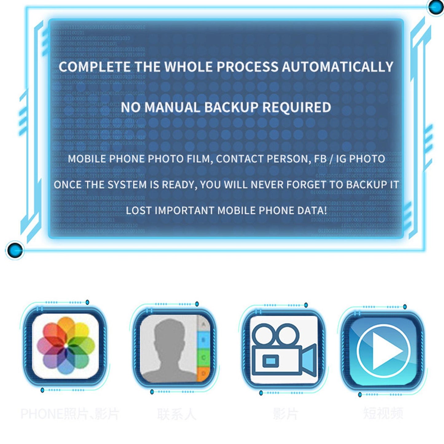 Automatic Backup Device Protable Card Reader Lightweight for iOS System