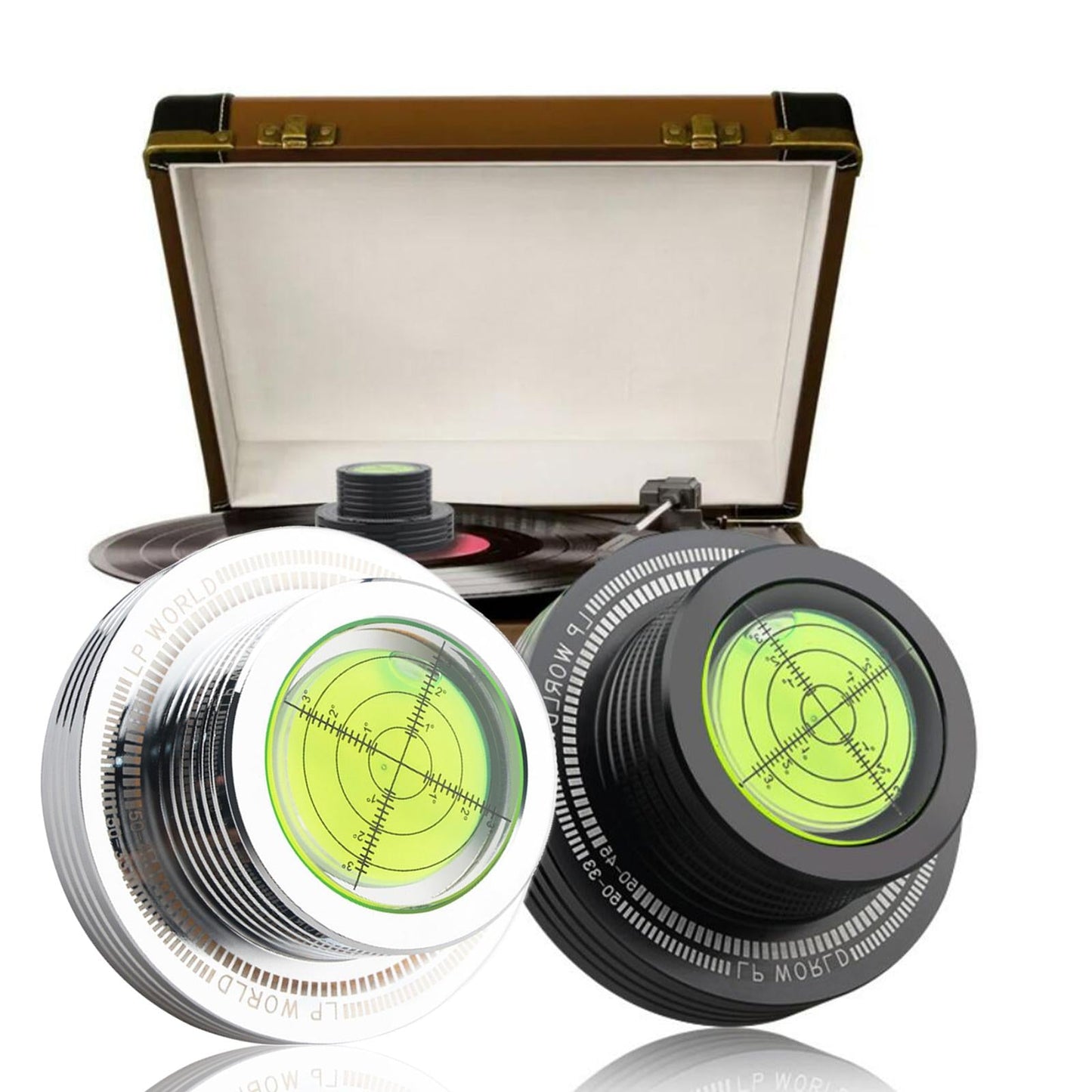 50Hz 300G LP Disc Stabilizer Turntable Level Clamp Stylish HiFi Black