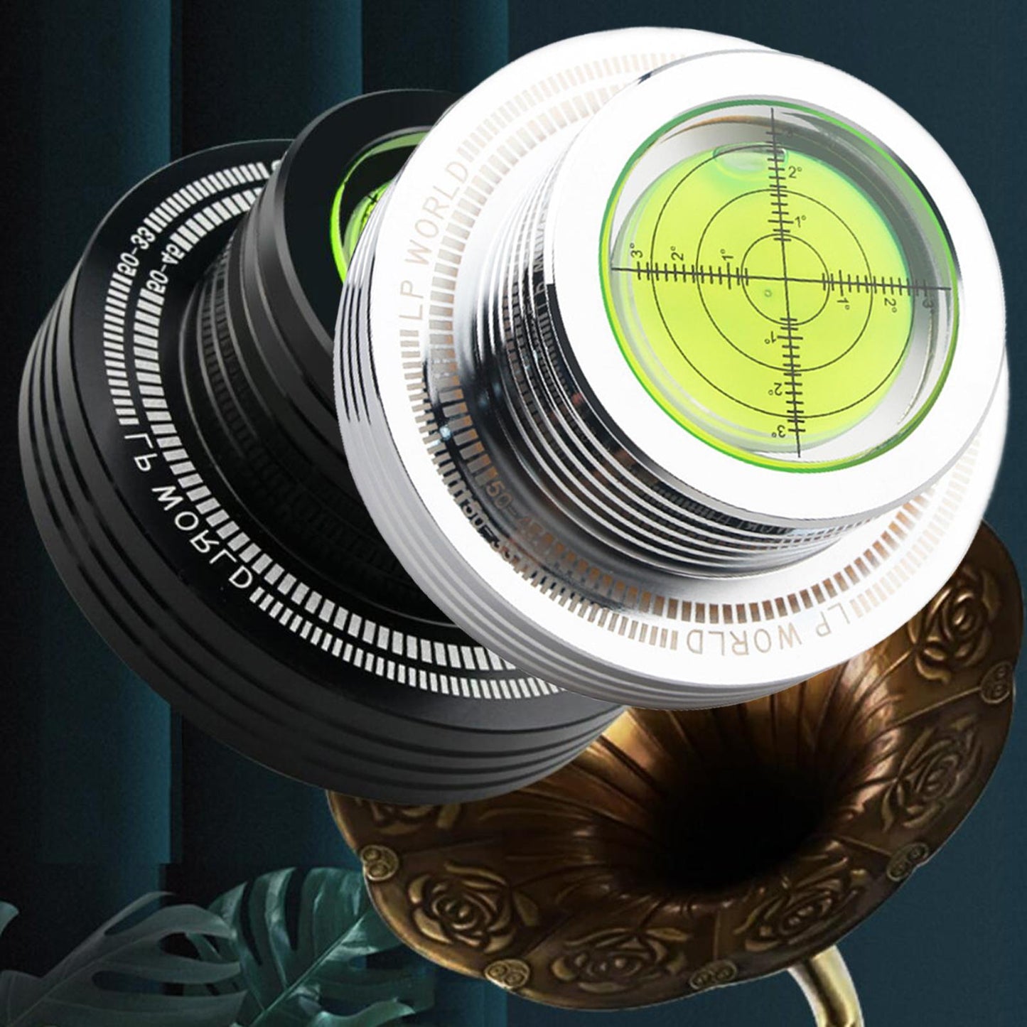 50Hz 300G LP Disc Stabilizer Turntable Level Clamp Stylish HiFi Black