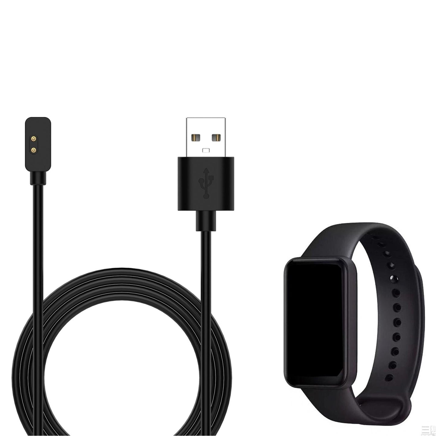 USB Charging Cable Smart Bracelet Black for Redmi Smart Band Pro Accessories 1m