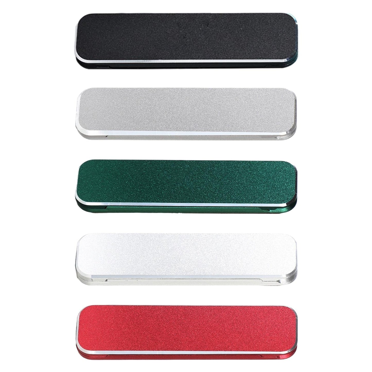 Foldable Cells Phone Stands Holder Desk Holder Hands-Free Aluminium Stick-On Black