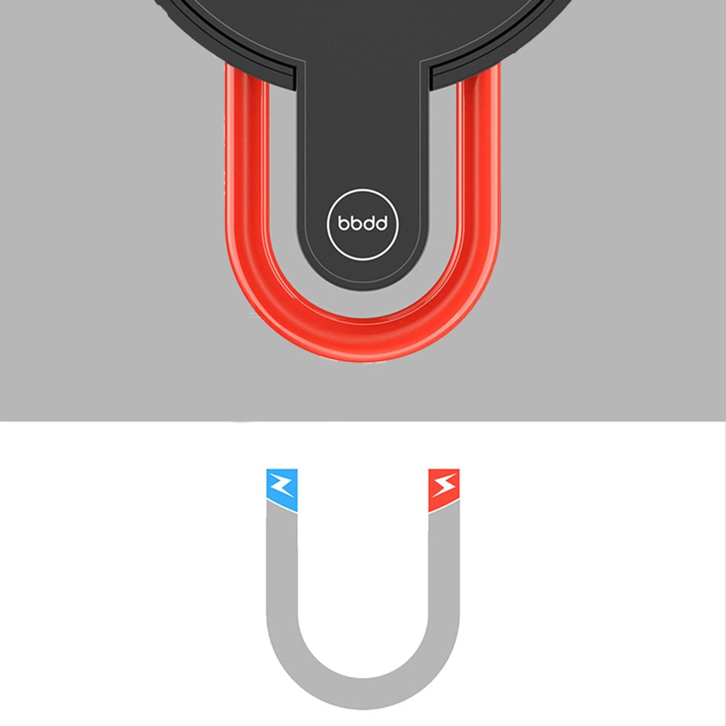 Car Wireless Magnetic Phone Holder for iPhone 12 Car Charger Black Regular