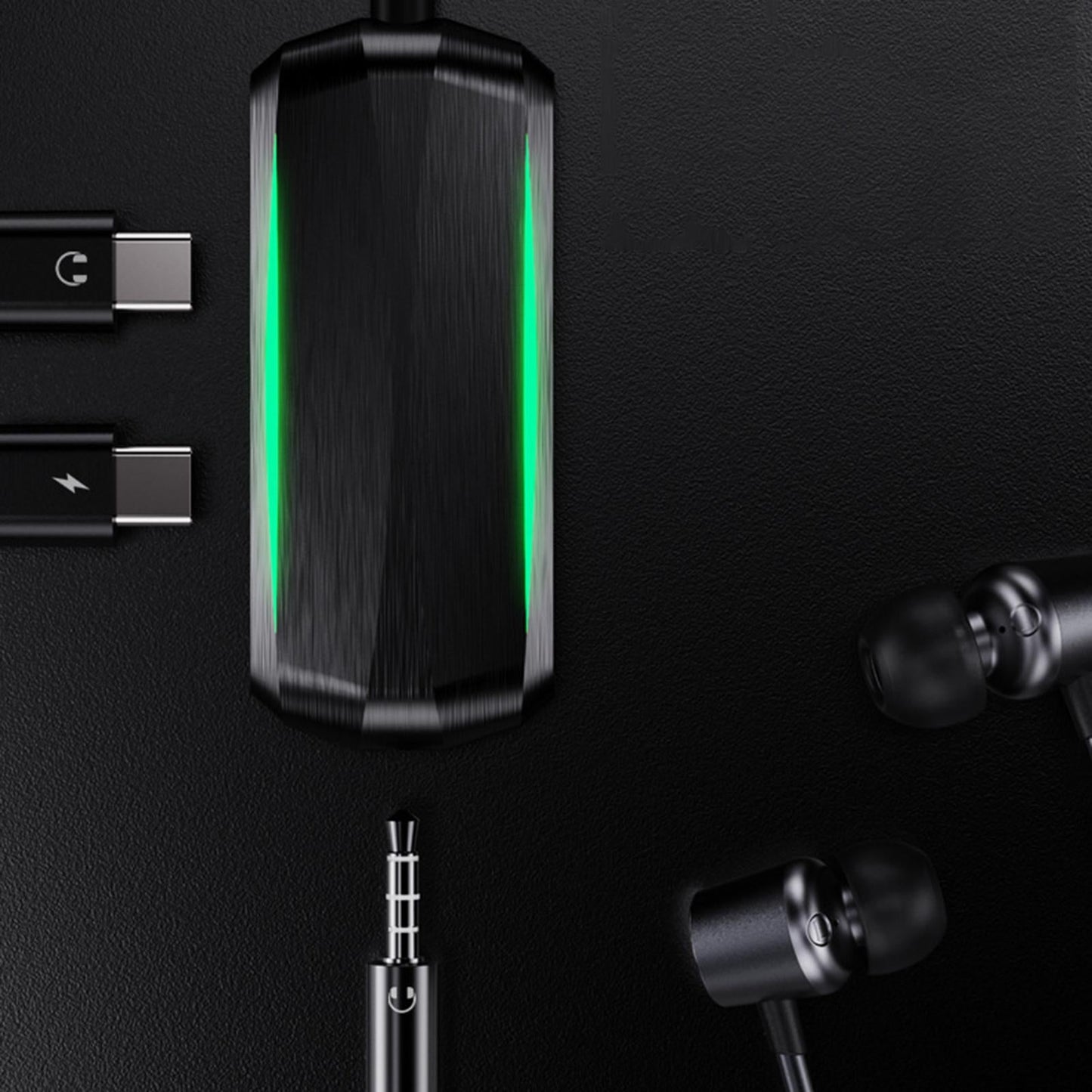 3-In-1 Type-C to 3.5mm Headphone Jack Adapter Lightweight for Notebooks