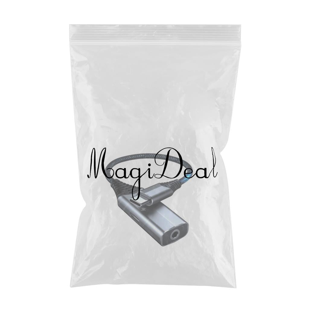 USB Type C to 3.5mm Audio Adapter and Charger AUX Cable for Smartphone