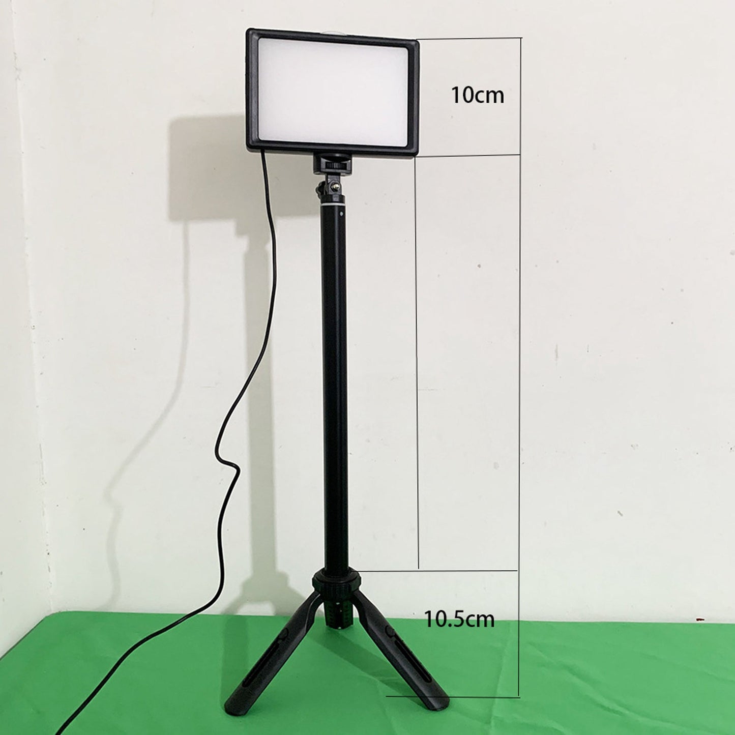 USB LED Video Light Kit Photography Lighting Adjustable Height Tripod Stand