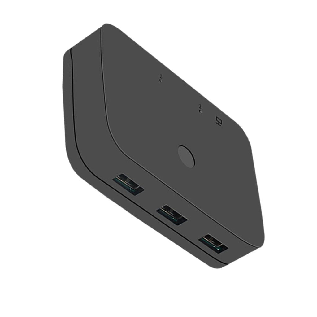 2 in 1 Out KVM Switch HDMI 4K@30Hz Share 2 Computers for Monitor Keyboard