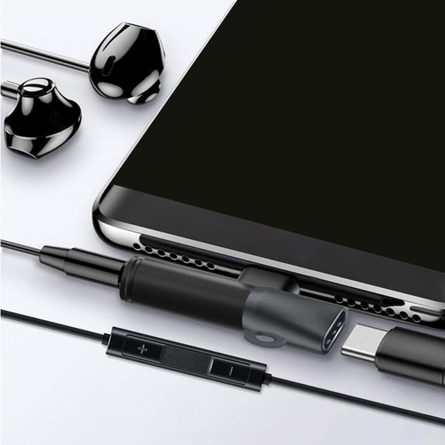 USB C to 3.5mm Headphone Jack Adapter Usb-C Cable Adapter for C-Type Phones