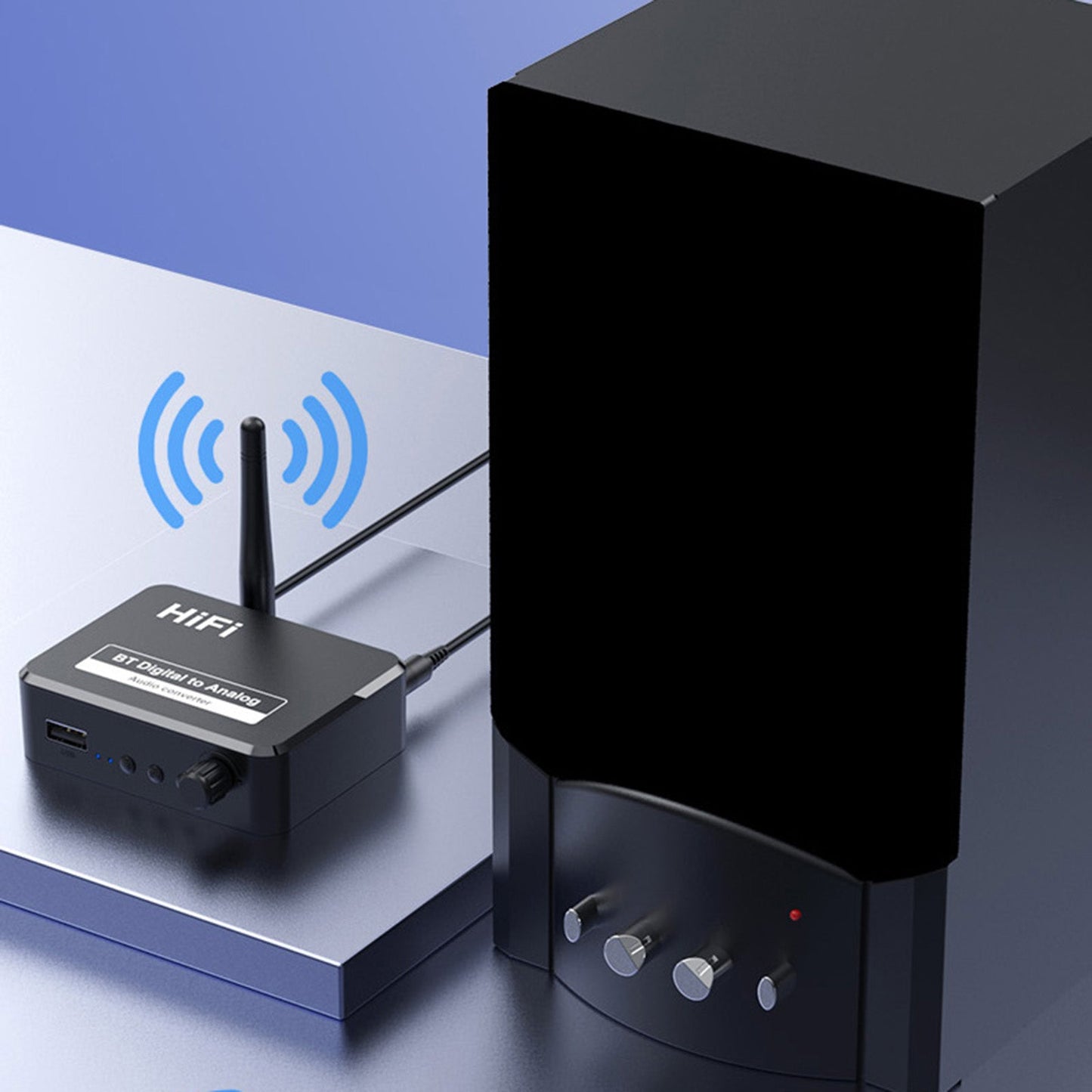 Bluetooth 5.1 Audio Transmitter Receiver Coaxial Optical Fiber 3.5mm AUX