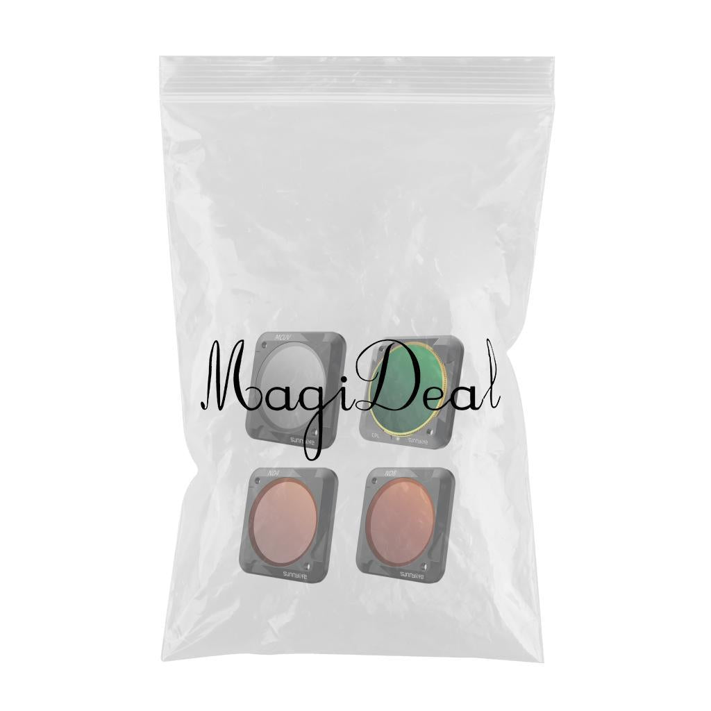 Diving Filter Magnetic Waterproof Adjustable for ACTION2 mash up 4 pieces