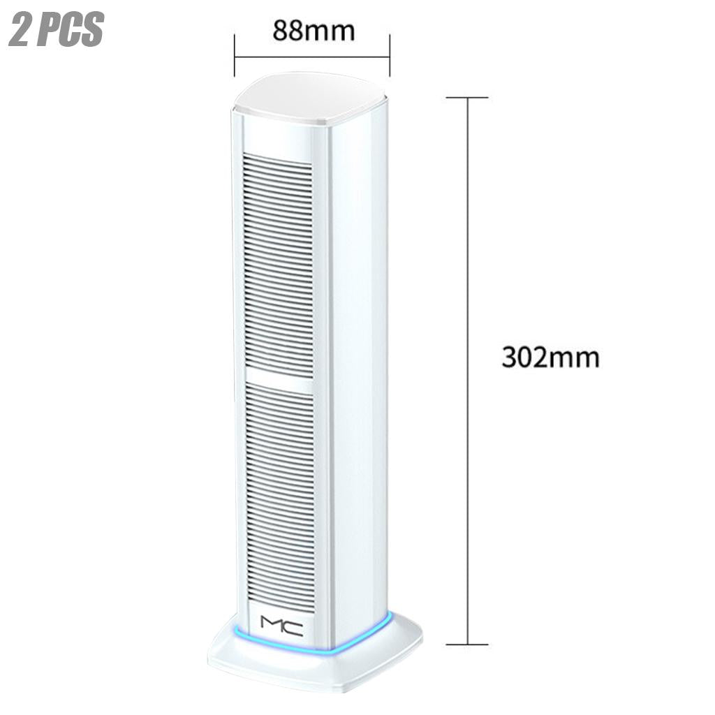 2Pcs Wireless Bluetooth Speaker Sound Box Sound Bass Waterproof White