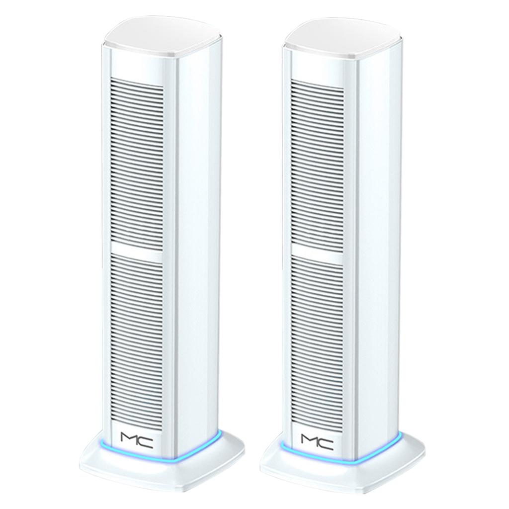 2Pcs Wireless Bluetooth Speaker Sound Box Sound Bass Waterproof White