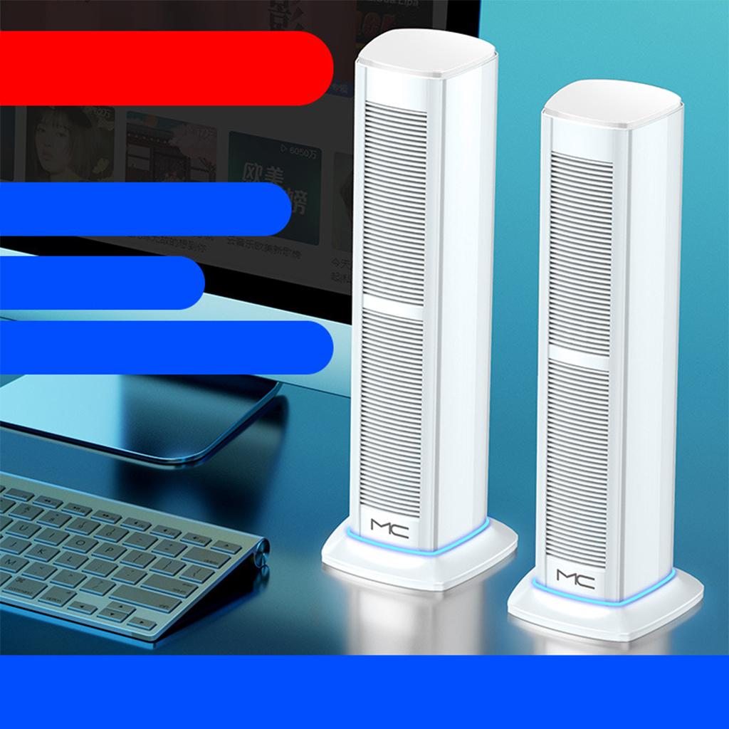 2Pcs Wireless Bluetooth Speaker Sound Box Sound Bass Waterproof White