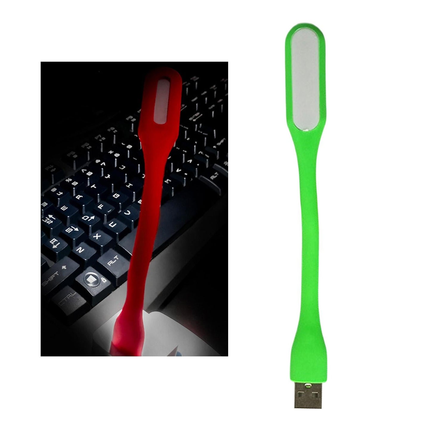 Flexible LED Light Lamp Portable Adjustable for Laptop Eye Care green