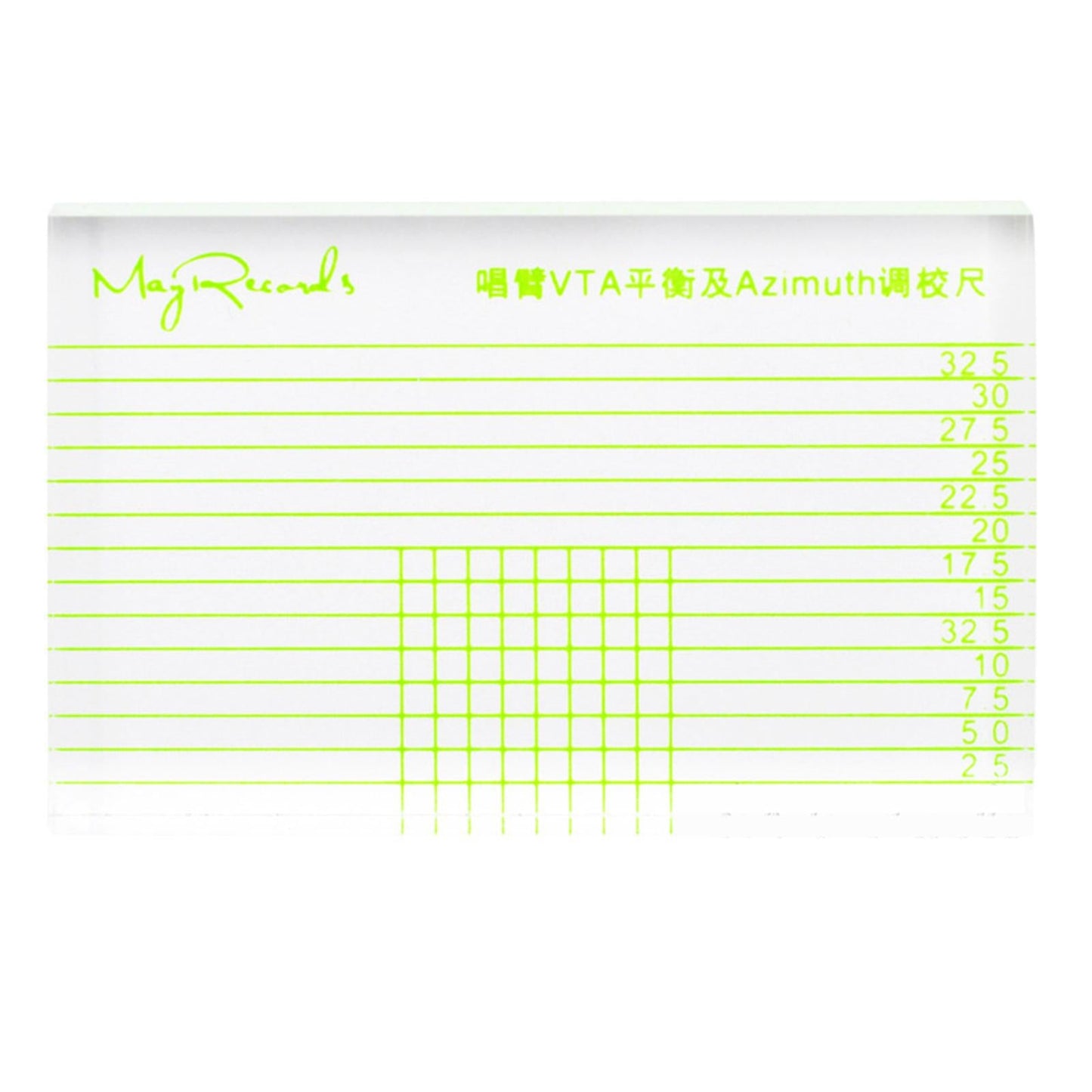 Cartridge Azimuth Alignment Ruler Headshell Alignment Block Hi-Fi
