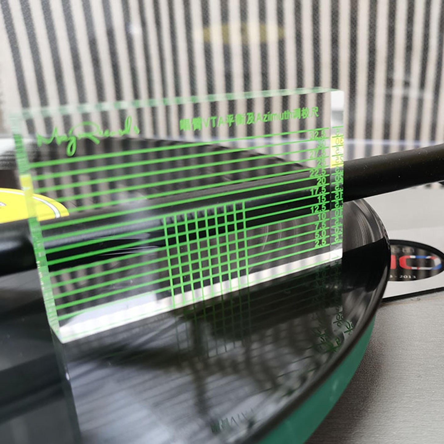 Cartridge Azimuth Alignment Ruler Headshell Alignment Block Hi-Fi