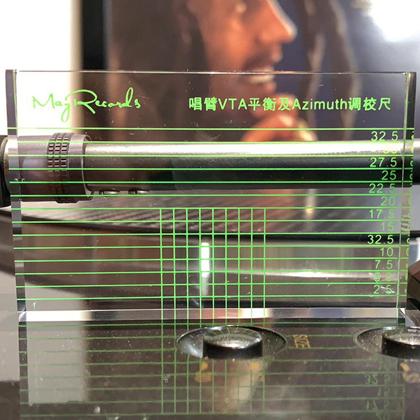 Cartridge Azimuth Alignment Ruler Headshell Alignment Block Hi-Fi