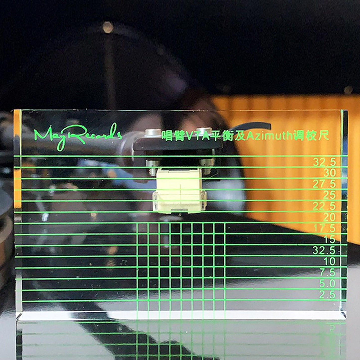 Cartridge Azimuth Alignment Ruler Headshell Alignment Block Hi-Fi