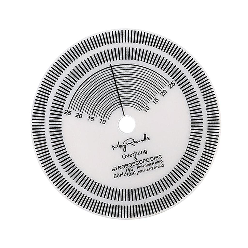 LP Vinyl Turntables Strobe Disc Protractor Speed Test Speed for Adjust Tool
