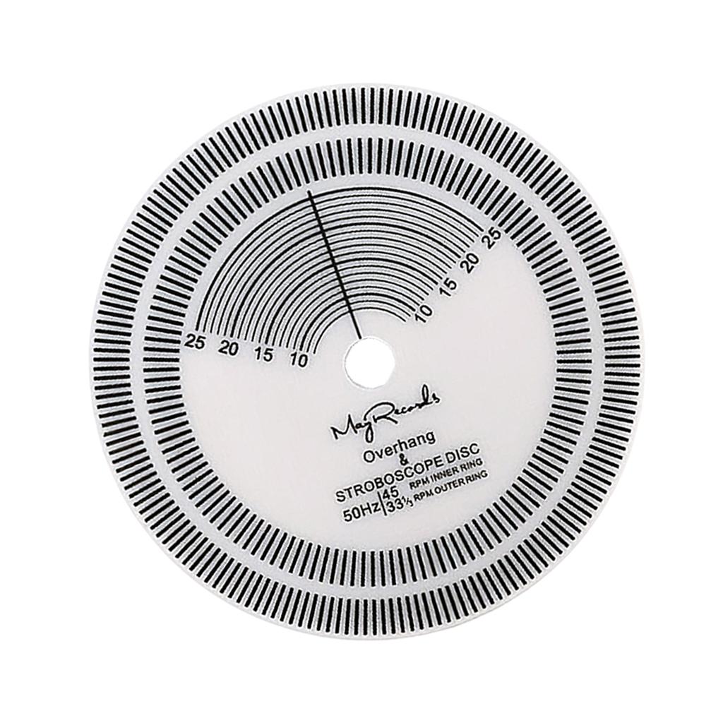 LP Vinyl Turntables Strobe Disc Protractor Speed Test Speed for Adjust Tool