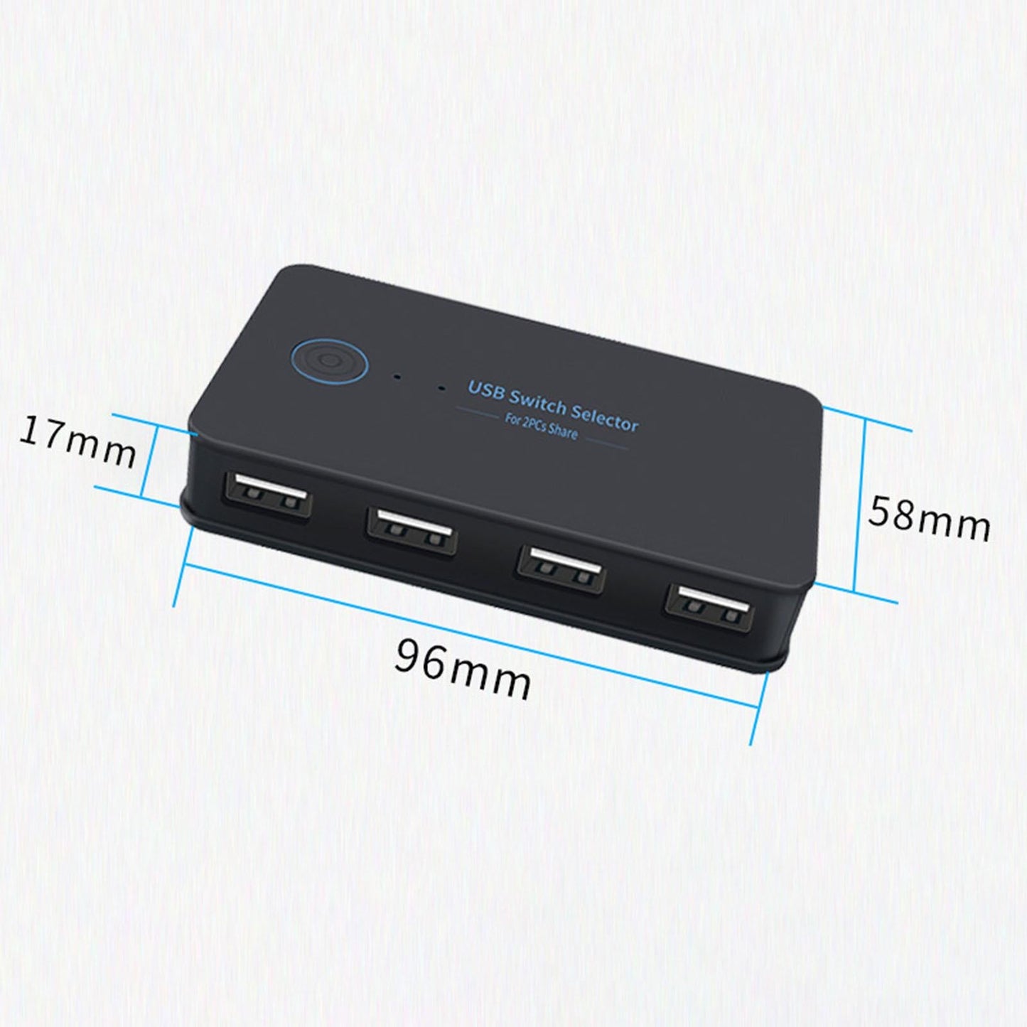 USB2.0 Switch Selector Switcher Box Hub 2 in 4 Output ,Button and LED Design
