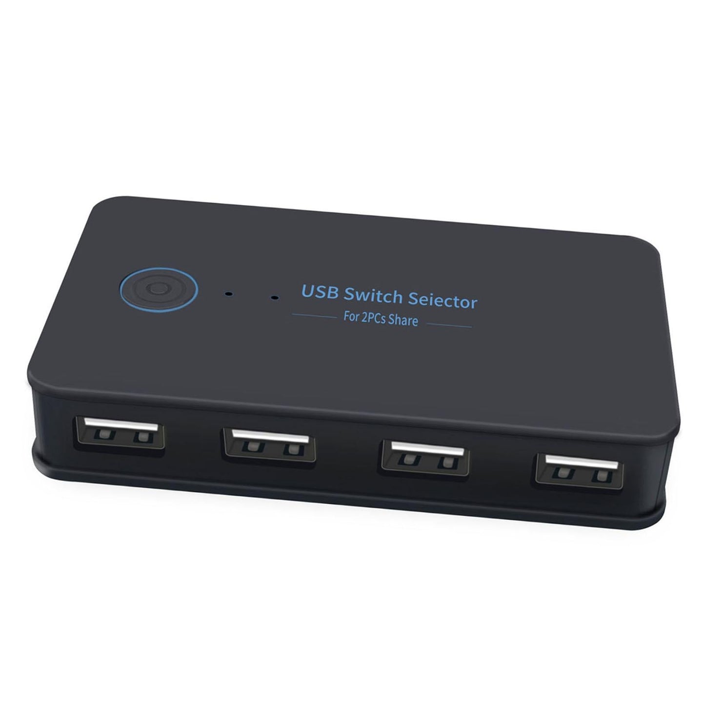 USB2.0 Switch Selector Switcher Box Hub 2 in 4 Output ,Button and LED Design