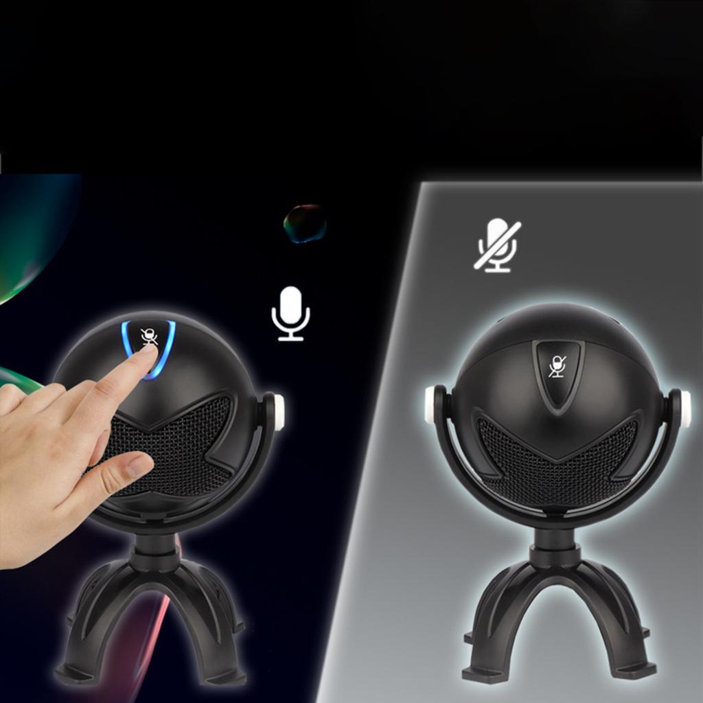 Desktop Alien Shape USB Microphone ,Stylish On PC for Recording Streaming