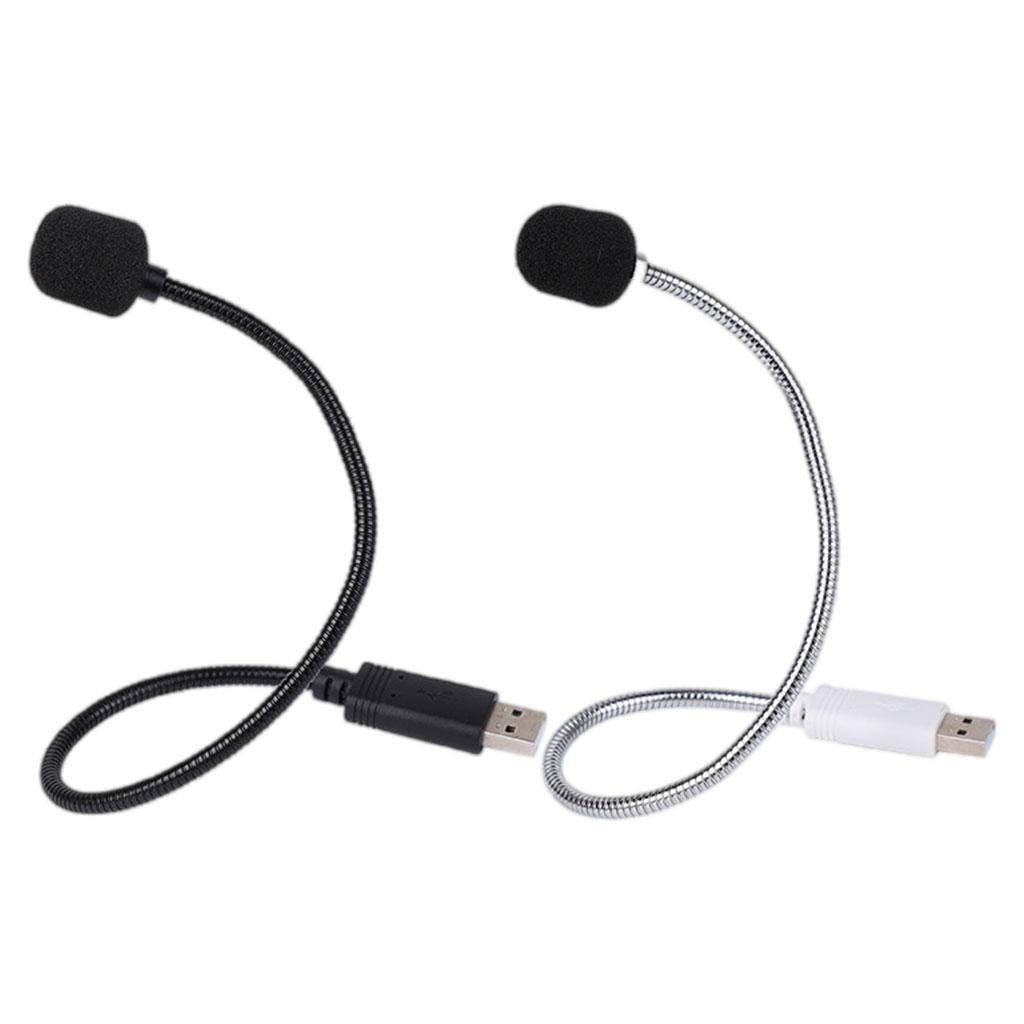 USB Condenser Microphones 360 Omni-Directional for Computer Black
