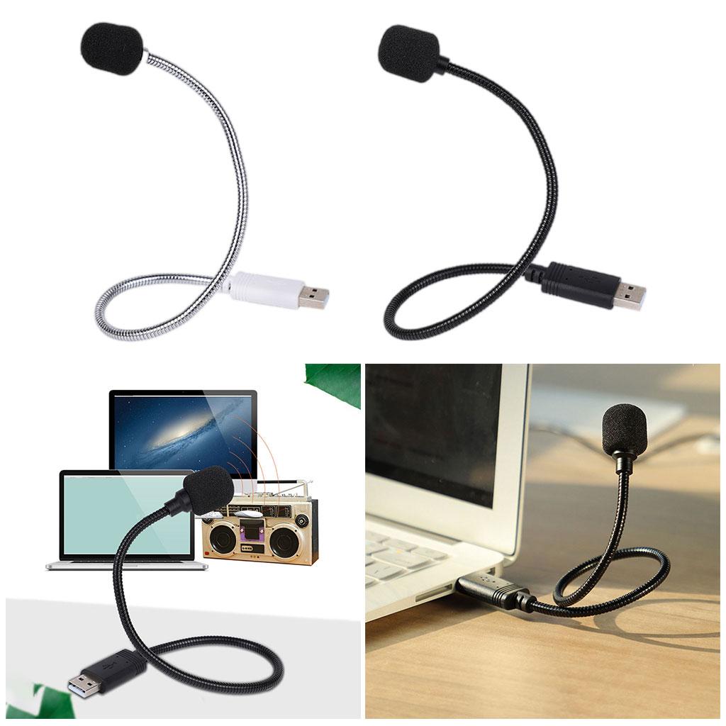 USB Condenser Microphones 360 Omni-Directional for Computer Black
