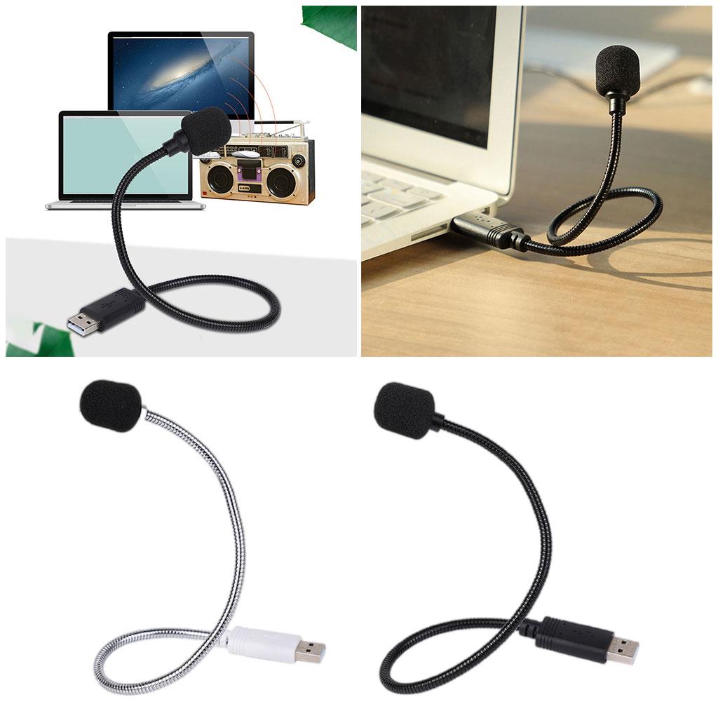 USB Condenser Microphones 360 Omni-Directional for Computer Black
