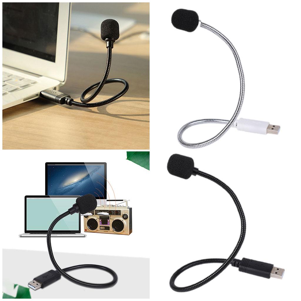USB Condenser Microphones 360 Omni-Directional for Computer Black