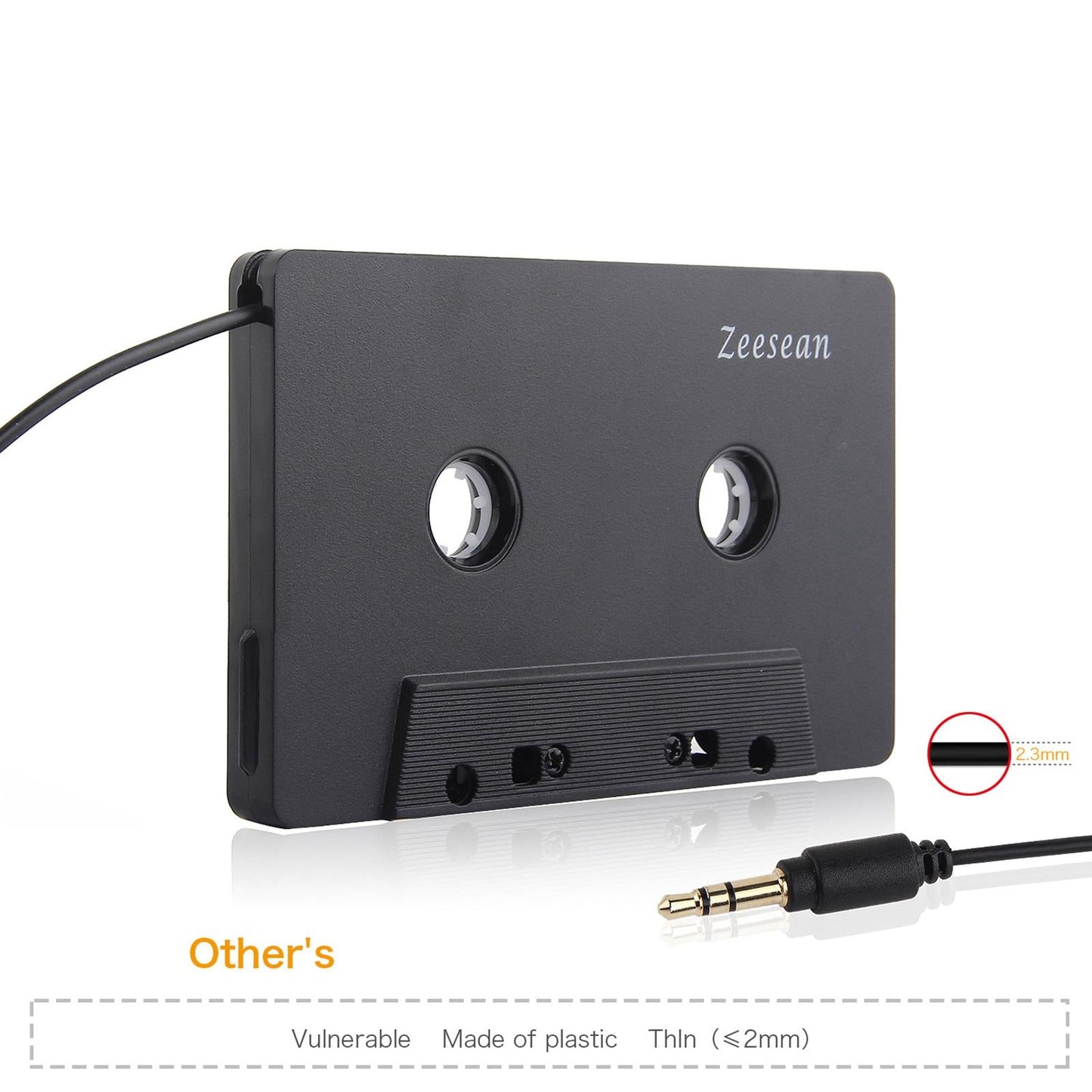 Bluetooth Wireless Car Cassette Receiver 3.5mm for Boombox RV Audio Stereo