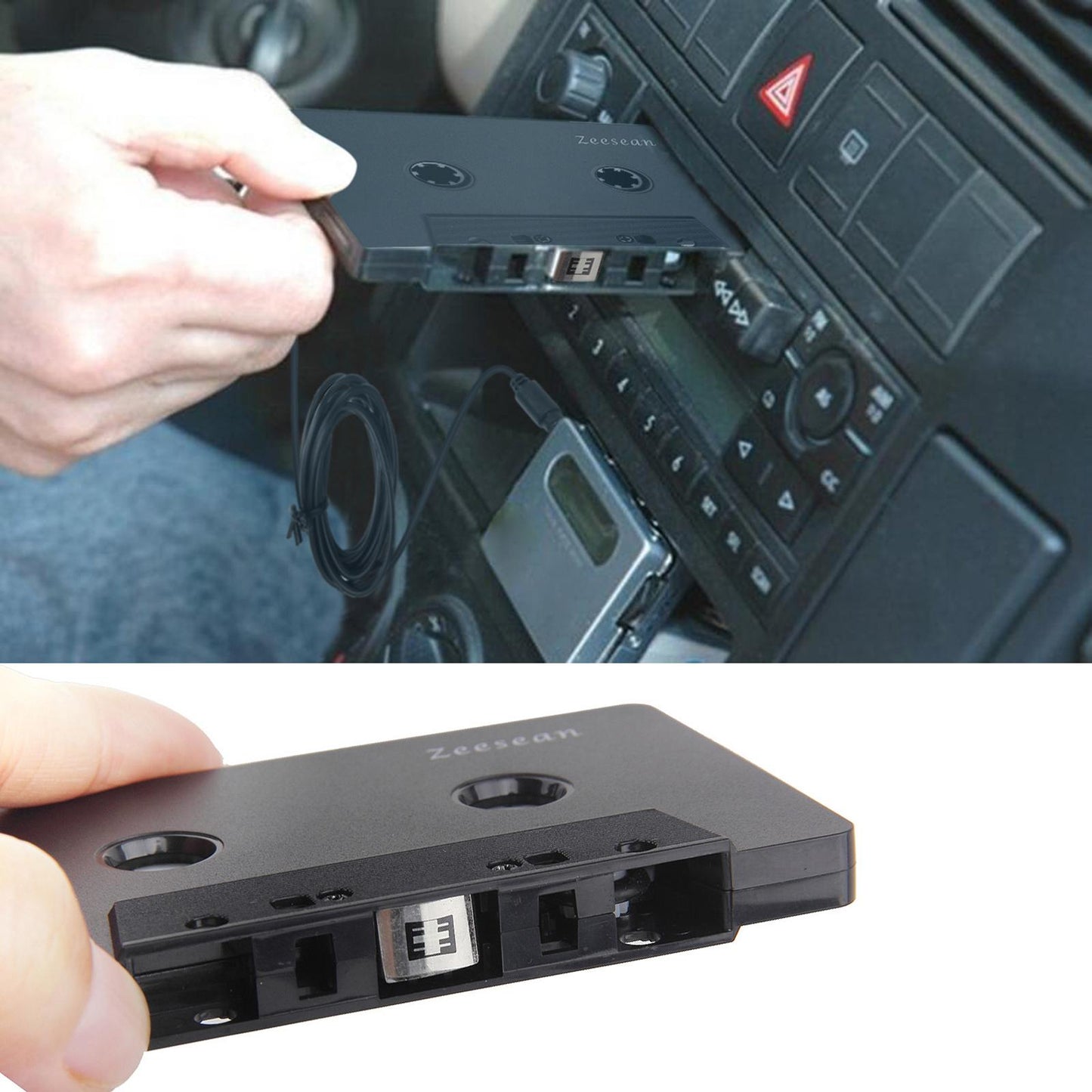 Bluetooth Wireless Car Cassette Receiver 3.5mm for Boombox RV Audio Stereo