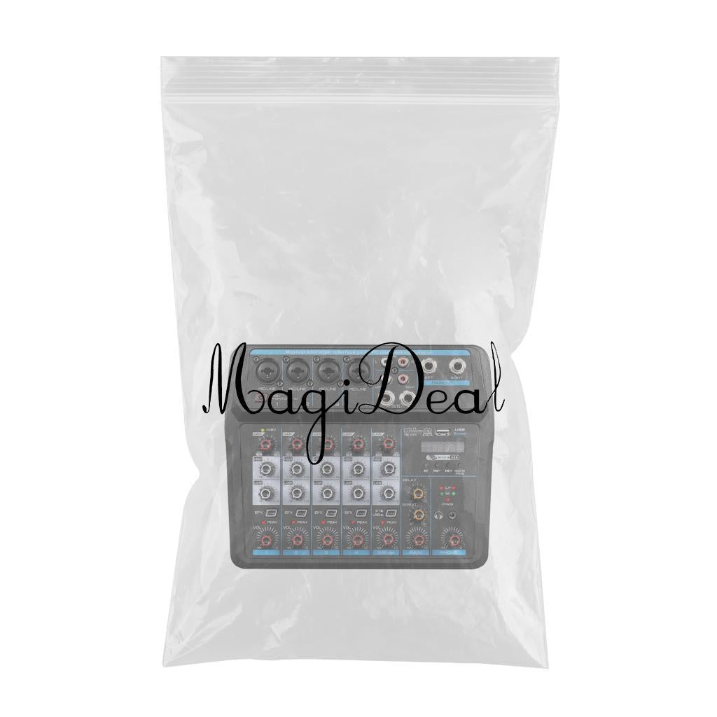 6 Channel Audio Mixer Portable LED Digital Display for Podcast Singing PC