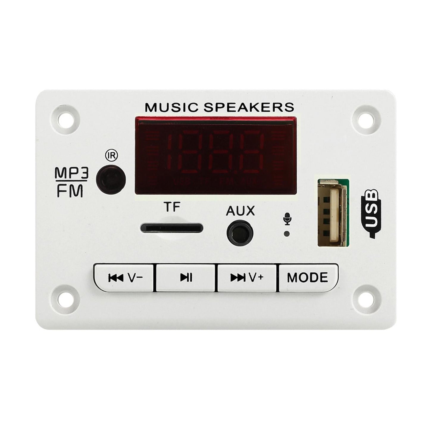 MP3 Player Decoding Board Module Auto Hands-Free MP3 Player Accessories White