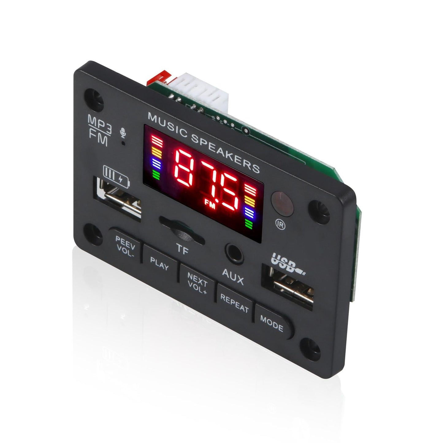 Car Bluetooth MP3 Player Decoder Board Remote Control 12V AUX for Speaker