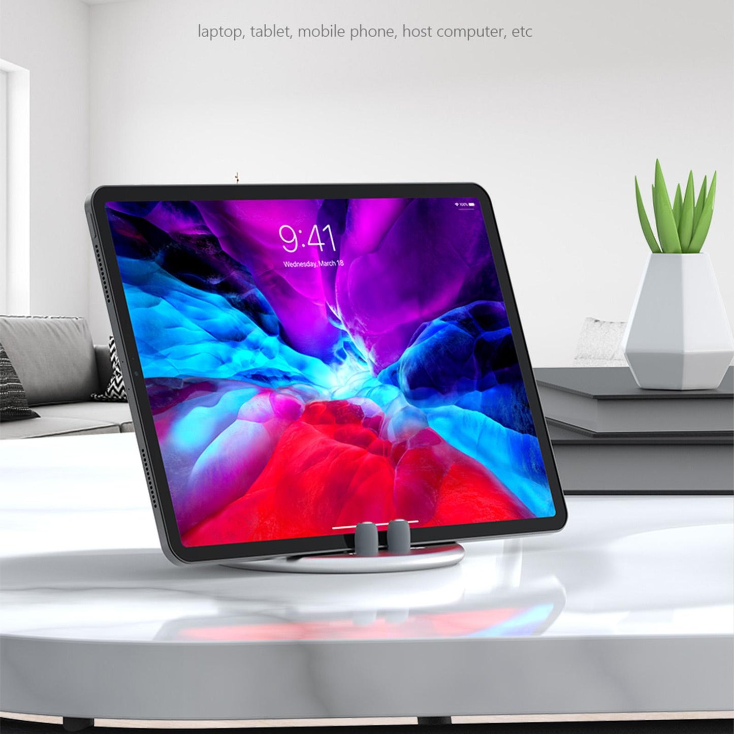 Vertical Desktop Laptop Stand Universal Adjustable for Tablet Notebook Phone