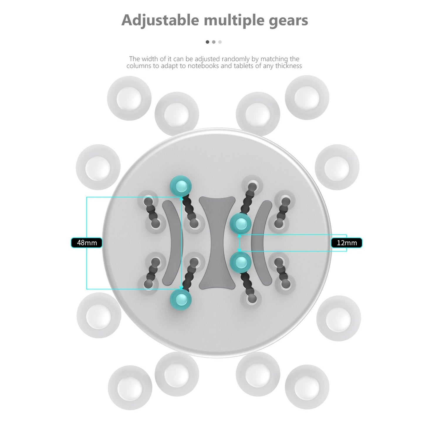 Vertical Desktop Laptop Stand Universal Adjustable for Tablet Notebook Phone