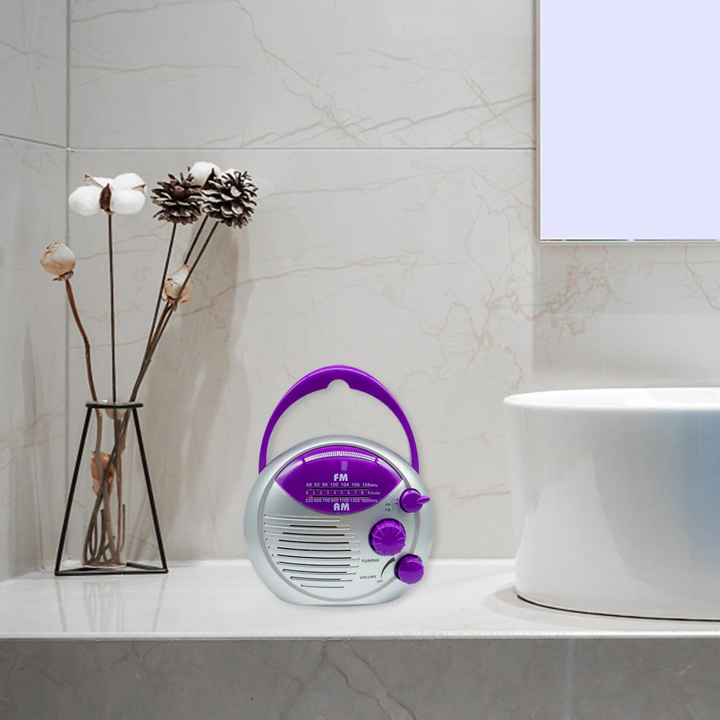 1000mAh Emergency Weather Radio Portable for Travelling Outdoor Household