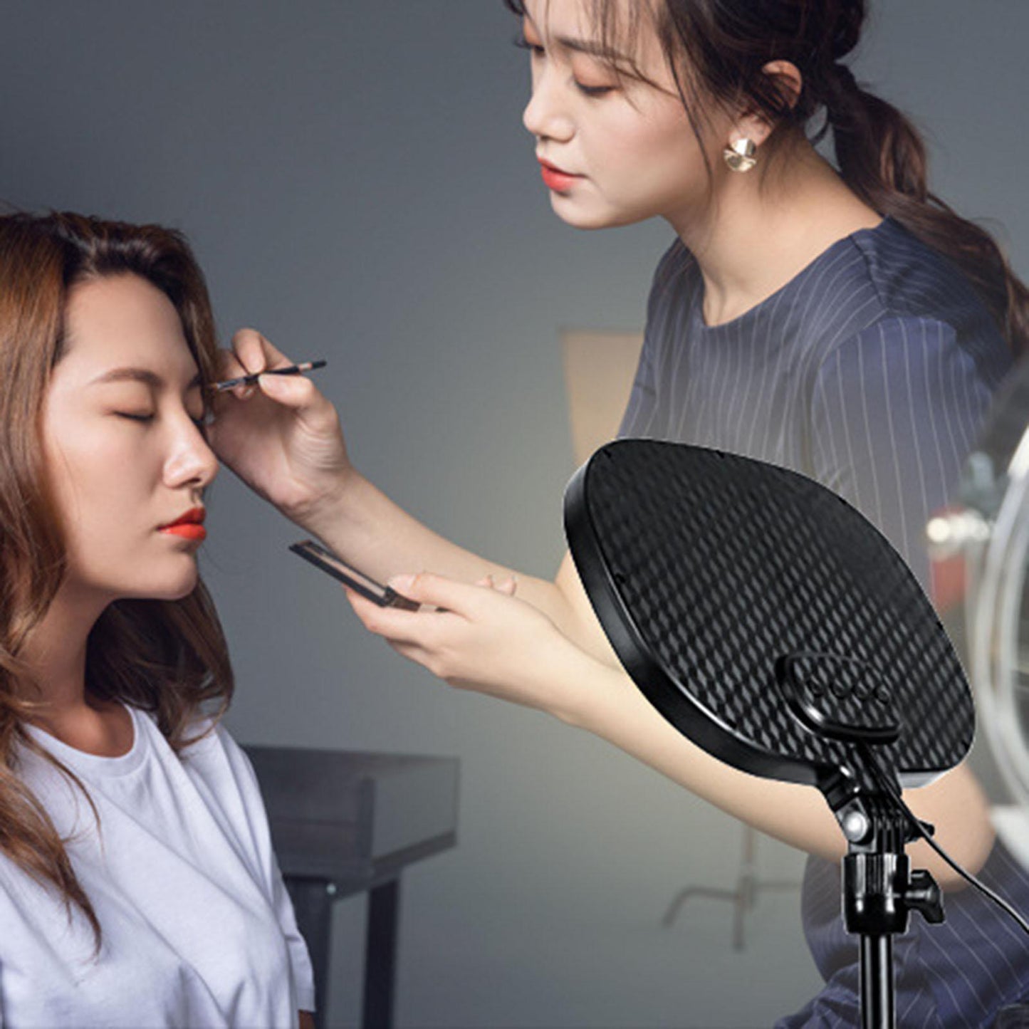 LED Fill Light Panel 1455Lux Dimmable for Live Broadcasting Smart Phones