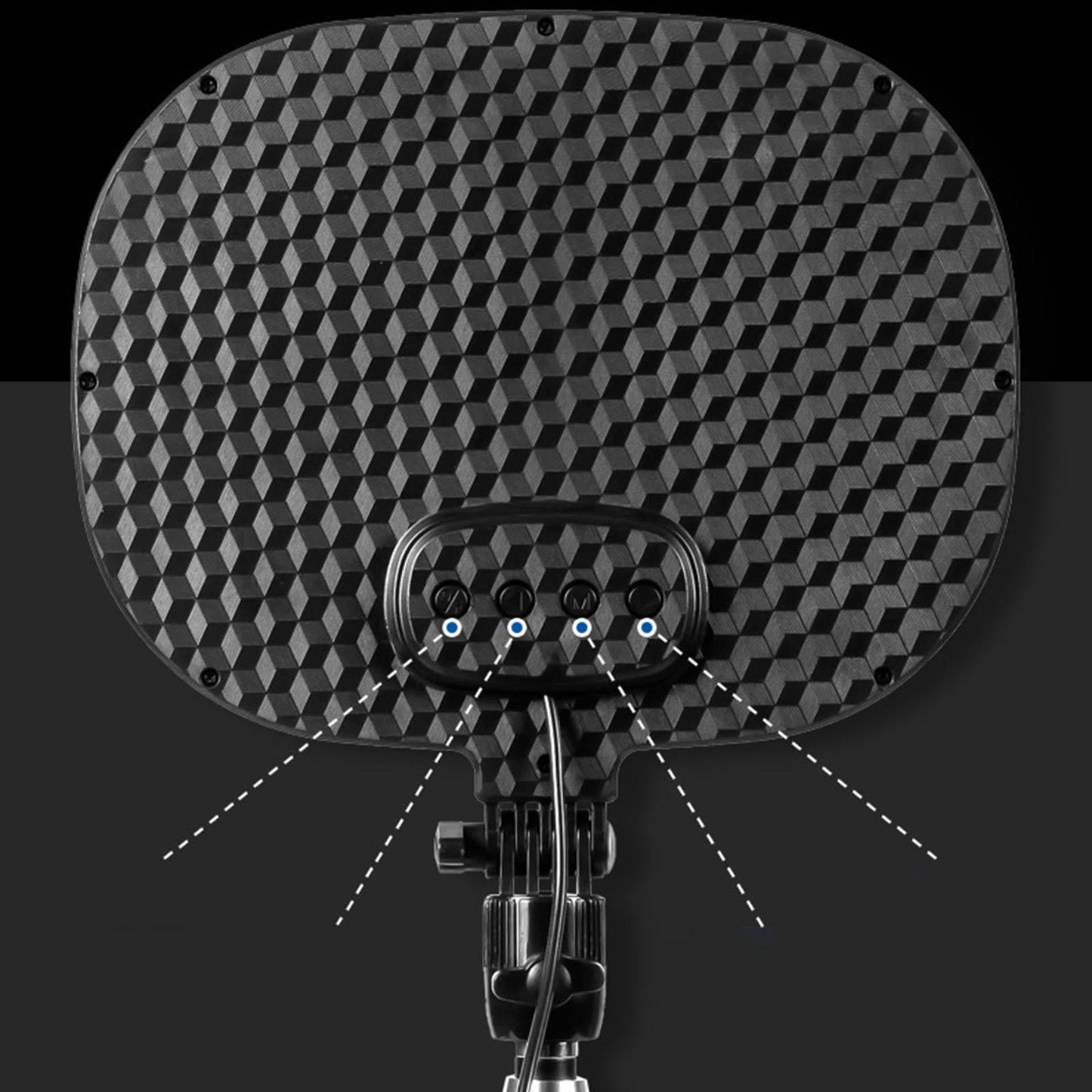 LED Fill Light Panel 1455Lux Dimmable for Live Broadcasting Smart Phones