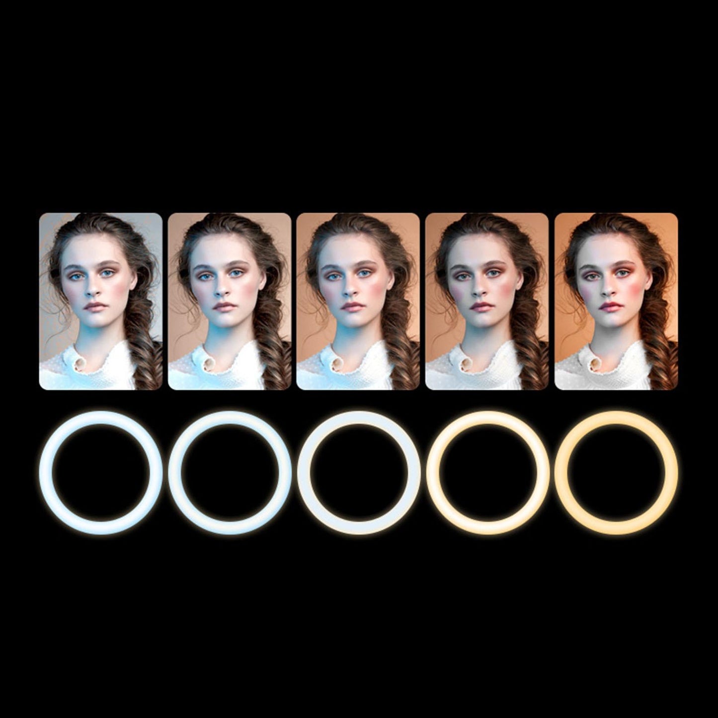 LED Fill Light Panel 1455Lux Dimmable for Live Broadcasting Smart Phones