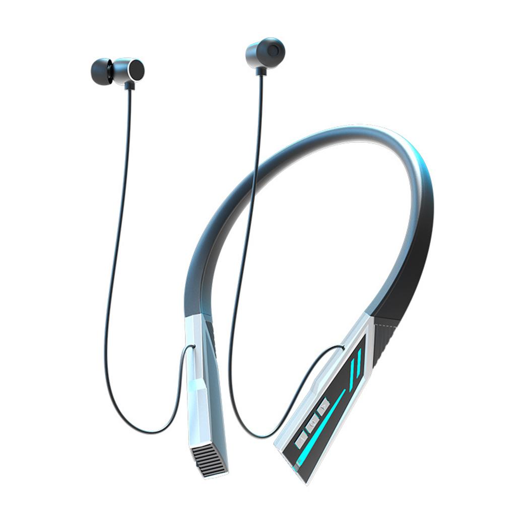 Hanging Neck Headphone BT 5.2 Transmission Waterproof for Swimming black