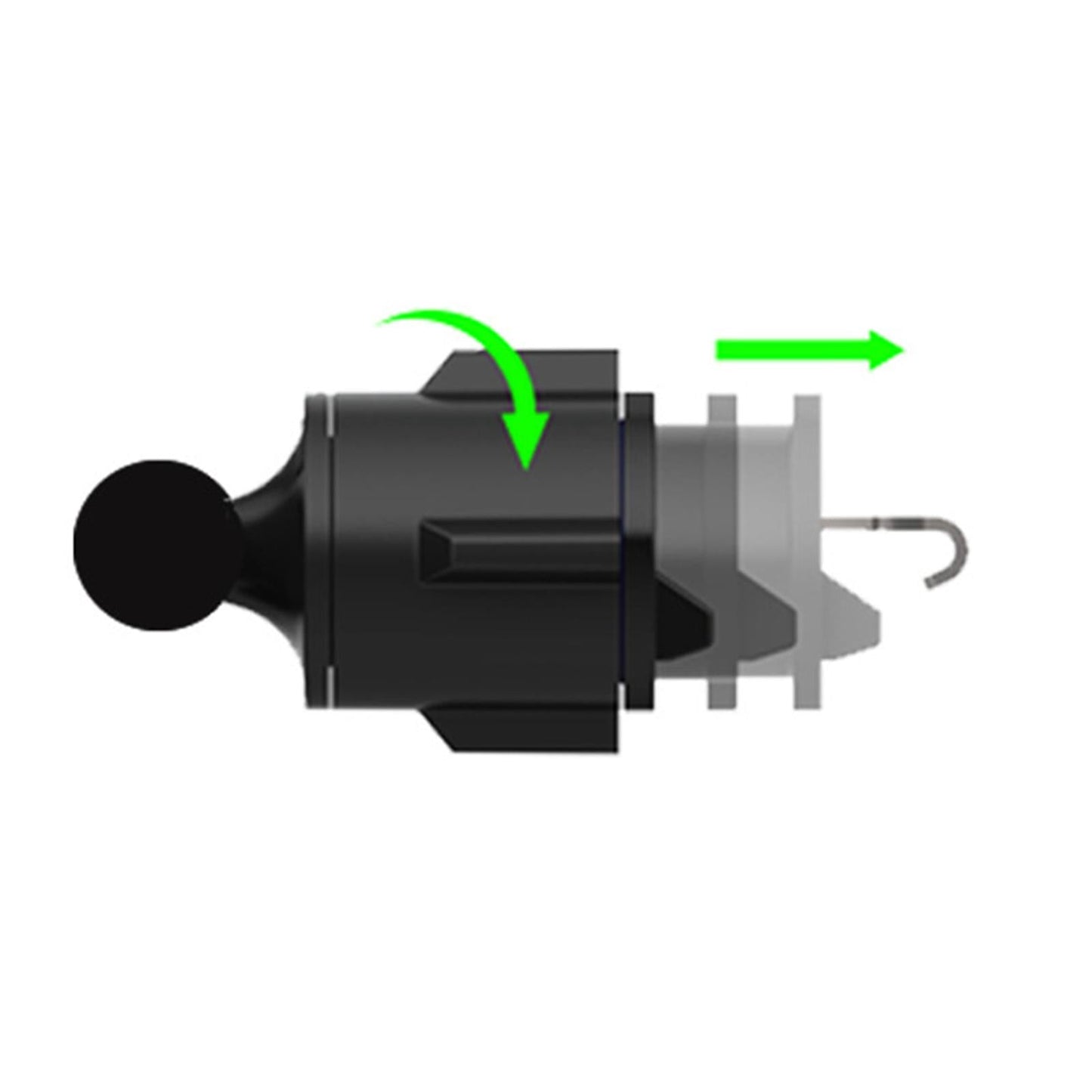 Magnetic Phone Car Mount Mini Tablets 360 Rotate Safe Driving Vent Black